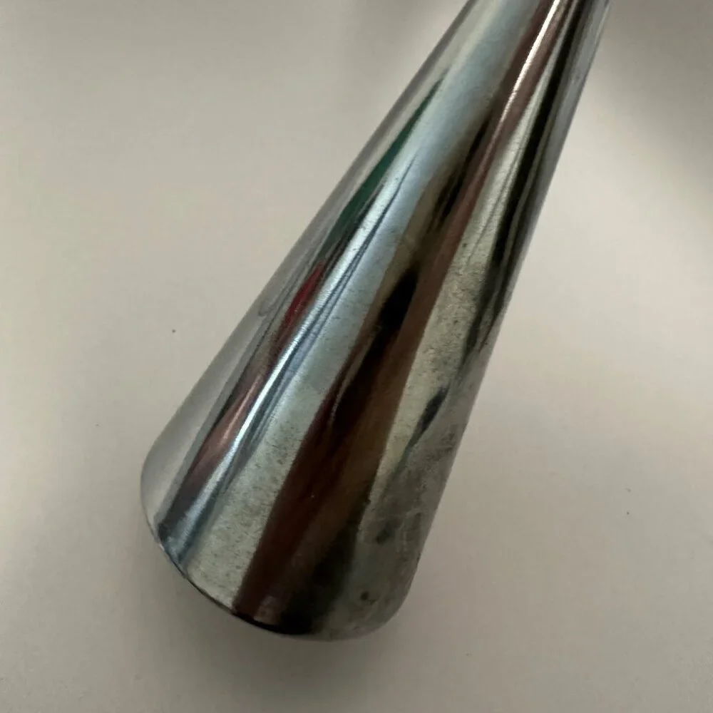 Ikea Tapered Metal Candle Holders Set of 2 Silver Tone MCM Scandi Style 8